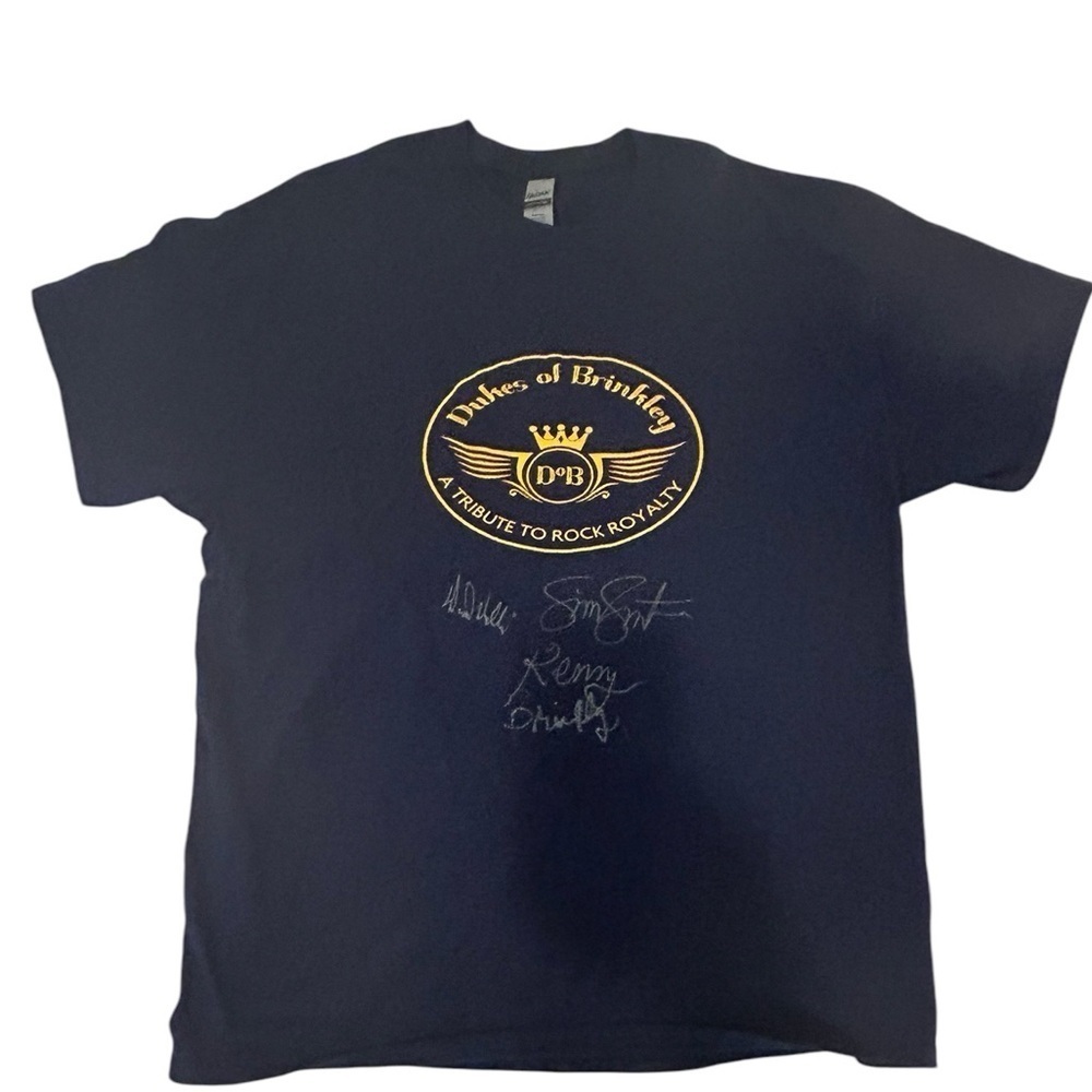 Dukes of Brinkley‎ Signed XL Dark Blue T-Shirt Made by Gildon